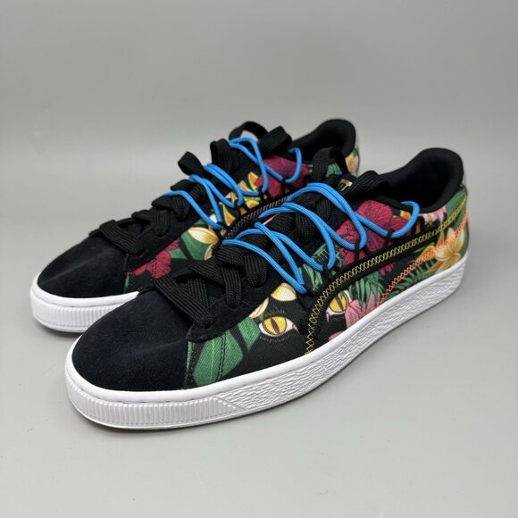 Puma Suede Tropic/Floral Papered Kicks Men Sneakers Size 10 - Picture 2 of 9